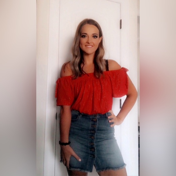 Indigo Rein Button Up Cotton Blend Denim Jean Mini Skirt Size 7/27 - Picture 2 of 5